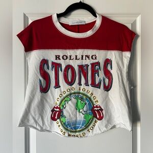 Daydreamer Vintage Cropped Rolling Stones Tee